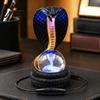 Unique Birthday Gifts Snake Shaped Desk Lamp, Resin LED Table Light with RGB Color Atmosphere Lamp Changing, Faux Crystal Ball for Bedroom Office