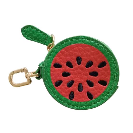 Cute Fruit Coin Purse Zippered Blueberry Wallet Bag Charm Avocado Peach Watermelon Keychain Charm Mini Pouch Gift for Women Girls