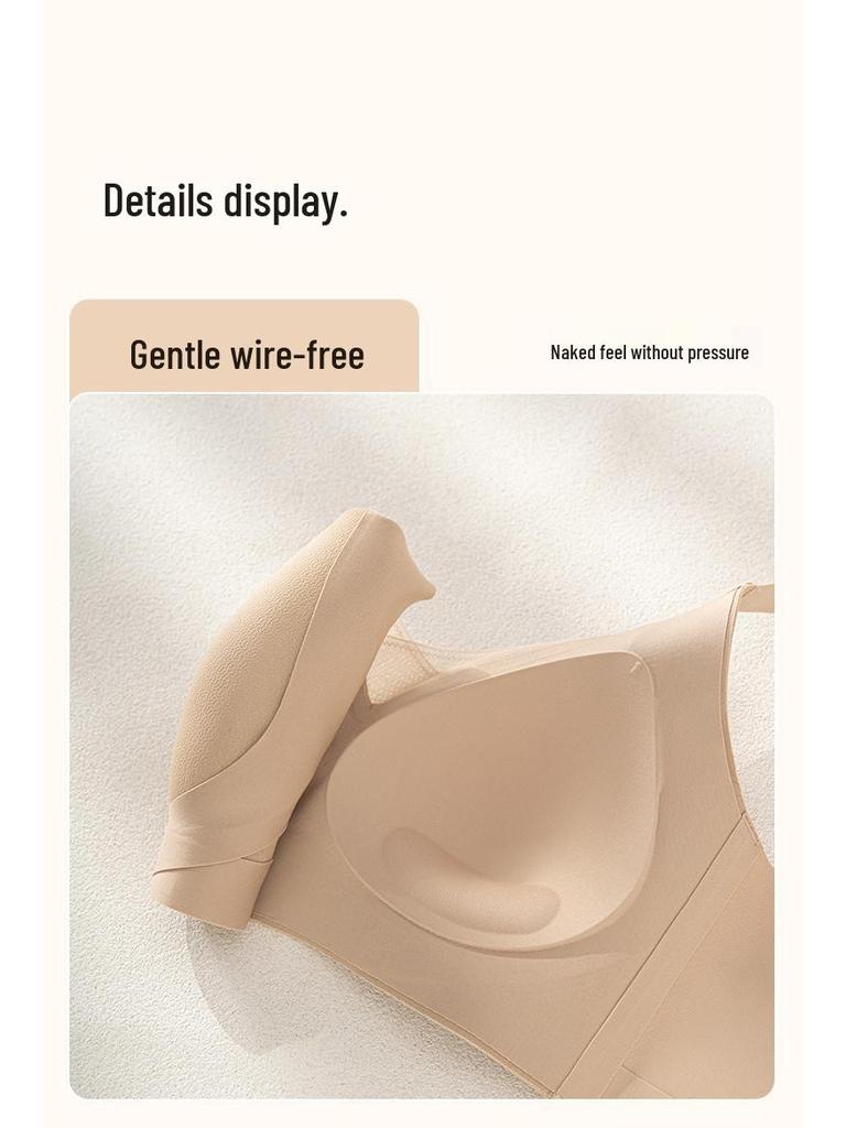 Seamless Lifting Bra for Large Busts - Wire-Free, Anti-Sagging, Armpit Fat Collection, Fixed Cup