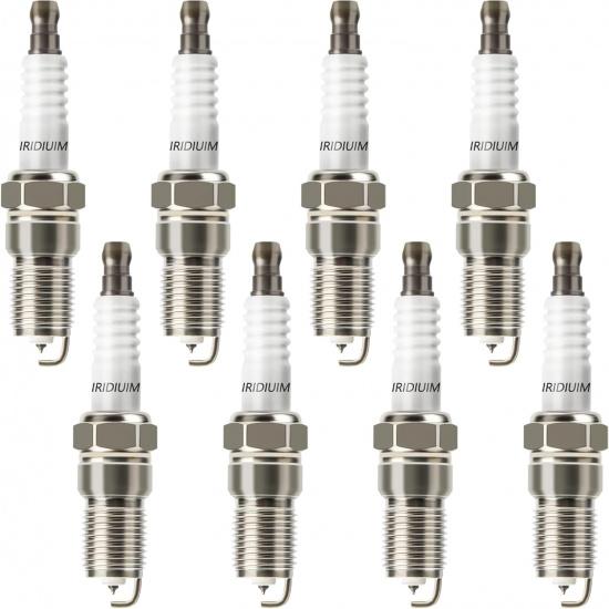 Iridium Spark Plugs 8 Pack 3186 TR5GP 7397 TR5IX Fit For Chevy Silverado 1500 5.3 Avalanche Suburban Tahoe Camaro Colorado,GMC Sierra 1500