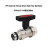 Dual-Use All Copper High Flow Ball Valve for AC and Floor Heating