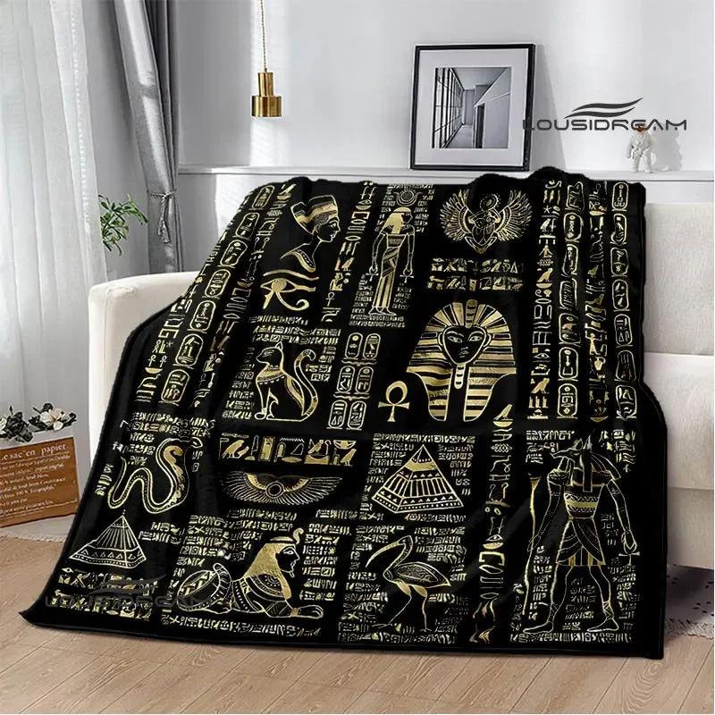 3D Egyptian Pharaoh Oracle Black Cat Printed Blanket Warm Flannel blankets Home bed linings blankets for beds Birthday Gift