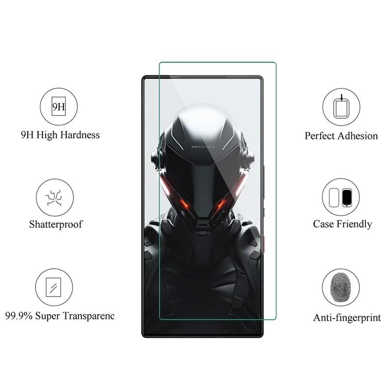 3Pcs Tempered Glass Screen Protector for ZTE Nubia Red Magic 9 9S Pro HD Film Protection Panzerglas Protective Clear Film