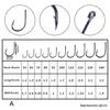 100/500pcs Steel Barbed Fish Hook Rustproof Carp Circle Hooks Baits Holder Hook