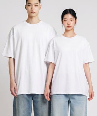 Waien Essential Cotton Round Short Sleeve T-Shirt I05Brd_Wbx11330