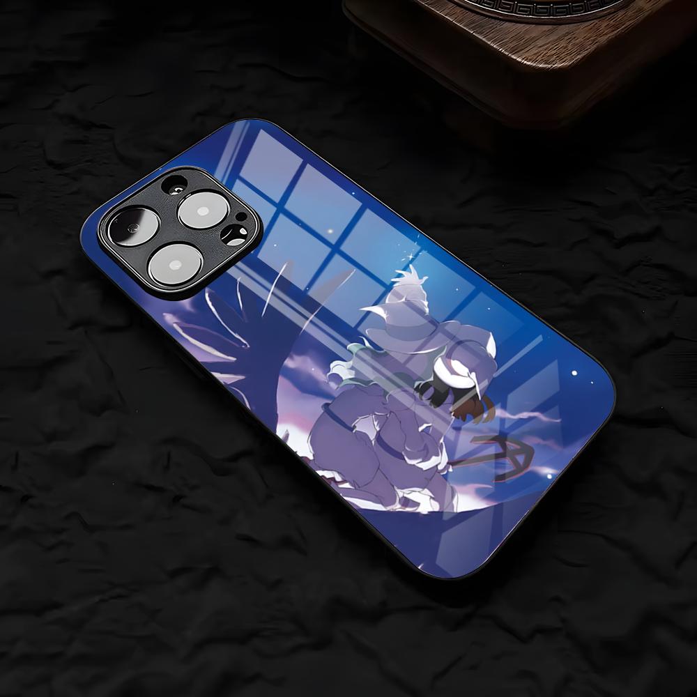 L-Little Witch Academia Phone Case For IPhone 17 Air 16 E Pro Max 15 14 13 Mini 12 Pro 11 Max Plus Black Glass Cover