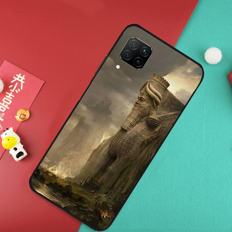 Lamassu Assyrian Mesopotamian Case For Huawei P20 P30 P40 Lite Nova 11 Pro 9 10 SE 3i 7i 11i 5T Y60 Y61 Y90 Y91 Y70 Cover
