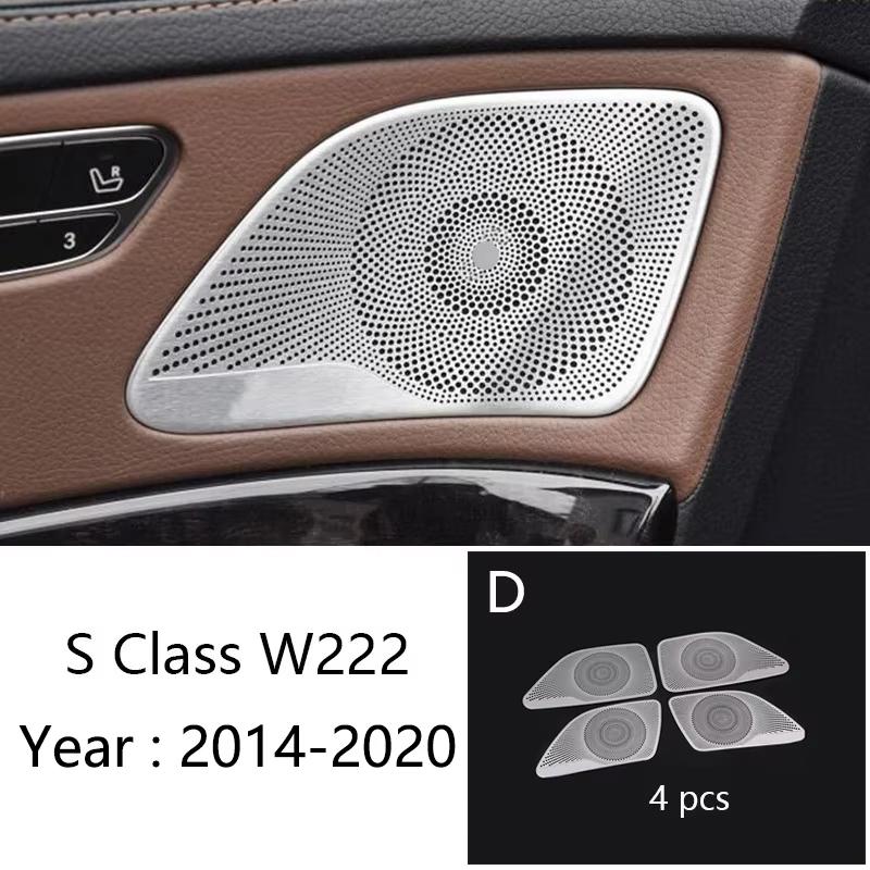 Painel de Porta-Copos da Console Central Estrutura da Alavanca de Câmbio Capa Decorativa Acessórios de Decoração Para Mercedes Benz Classe S W222 S320 S350