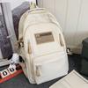 School Bag College Student Girl High School Student Burgundy Large Capacity Junior High School Student Backpack Backpack
