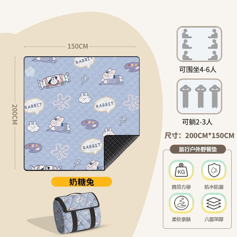 Picnic Mat Moisture-proof Mat Thickened Outdoor Camping Mat Music Festival Cushion Beach Mat Portable Floor Mat