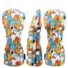 Graffiti Cat Pattern Golf Club Head Cover PU Leather Golf Club Protector  Golf Supplies