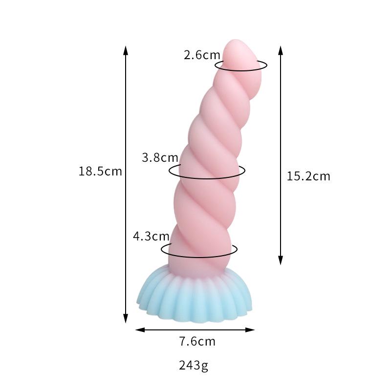 Thousand Hundred Fun Silicone Dildo - Female Erotic Toy for Anal Insertion & Masturbation