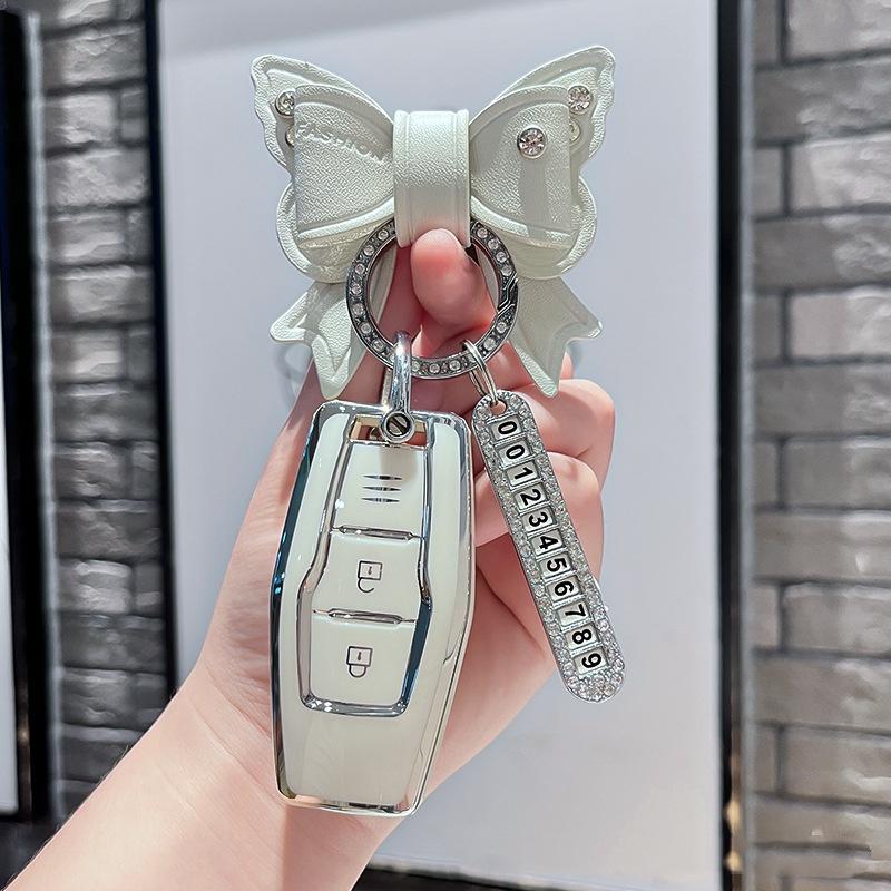 Tpu Car Remote Key Case Cover Protect Shell Fob For Mitsubishi Outlander Control Accessories