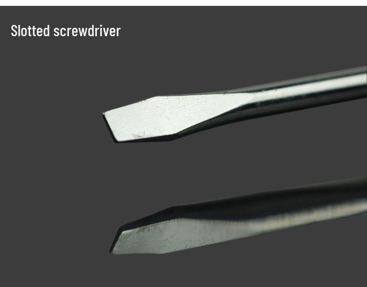 Transparent Handle Phillips & Flathead Screwdriver Set - 6mm, 4-8 Inch, 6x100mm Small