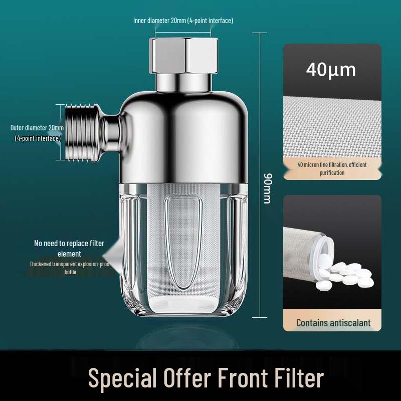 Household Tap Water Pre-filter for Washers, Heaters, and Purifiers
