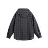 Men's Plaid Hooded Long Sleeve Shirt Autumn Thin Cardigan Sunscreen Shirt