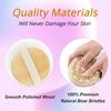 2 In 1 Dry Skin Body Brush Natural Bristle Dead Skin Remover Anti Cellulite Exfoliates Blood Circulation Health Massage Tools