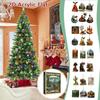 Christmas Ornament Countdown Cute Acrylic Calendars with 2D Flat Figures Toys 24 Day Festive Decor with National Parks Themes