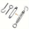 4pcs Stainless Steel OC Type Open Body Turnbuckles Wire Rope Tensioner Locking Accessories