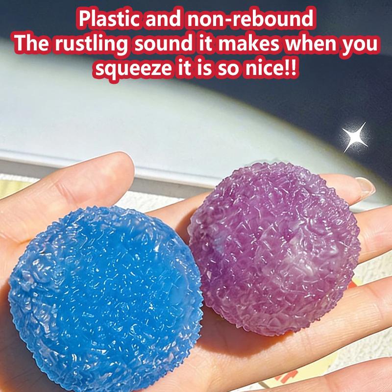 Fruity Slushie Squeeze Ball Sensory Stress Relief Toy Crunchy Crackling Noise Portable Toys Office Relax Balls All Ages Gift