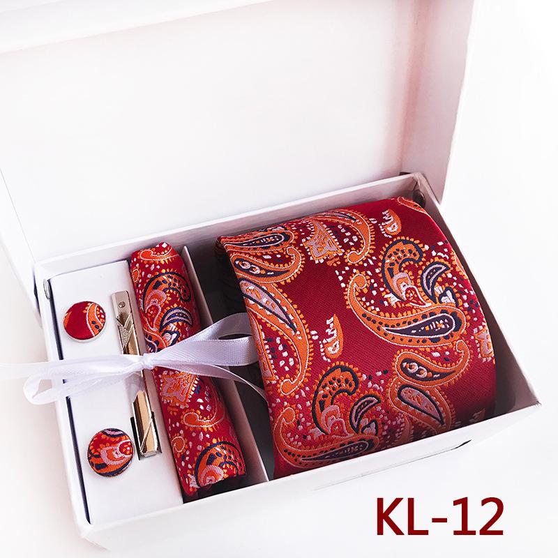 Polyester Business Executive Men'S Tie 6-Piece Gift Box Tie