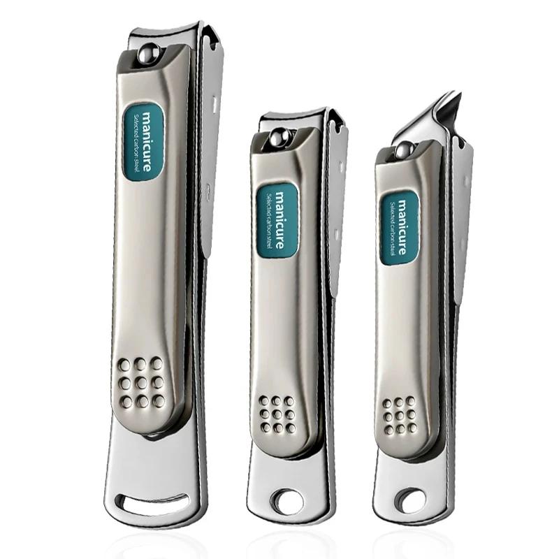 1/3Pcs Stainless Steel Nail Clipper Anti Splash Bionics Design Fingernail Cutter Pedicure Scissor Manicure Grooming Tools