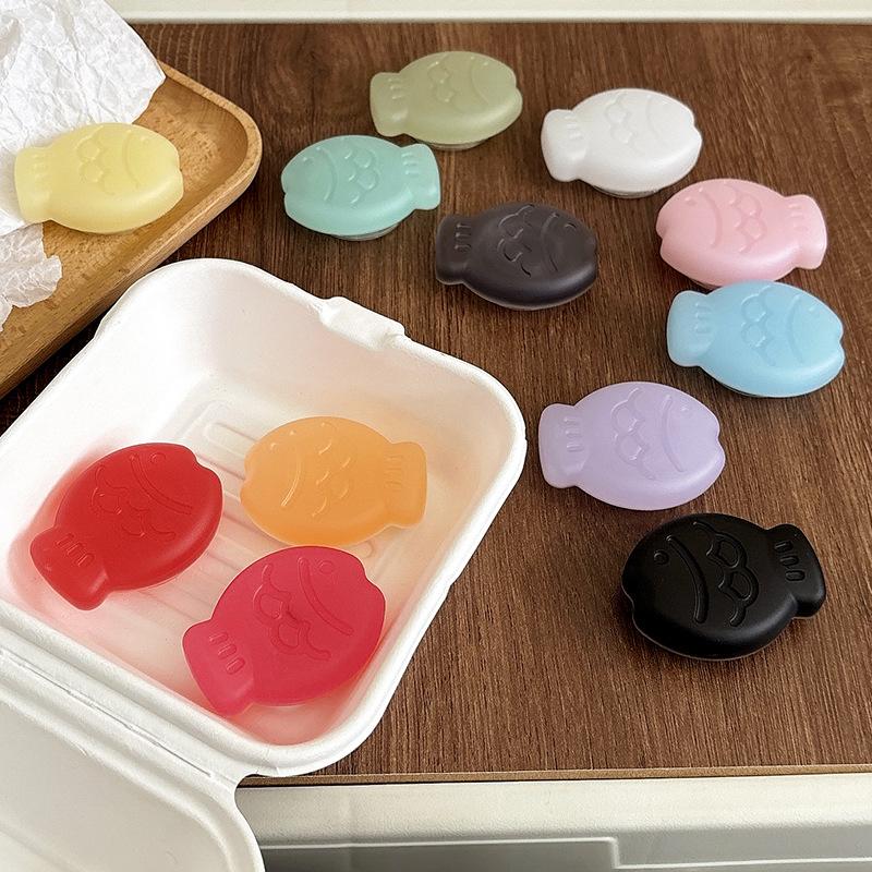 Solid Color Snapper Burning Mobile Phone Airbag Bracket Back Sticker Retractable Lazy Portable Creative Desktop Bracket Watching Dramas