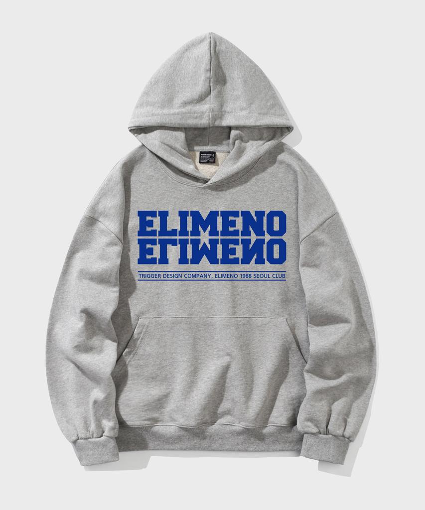 El Seoul Club Oversized Hoodie Gray (Blue)