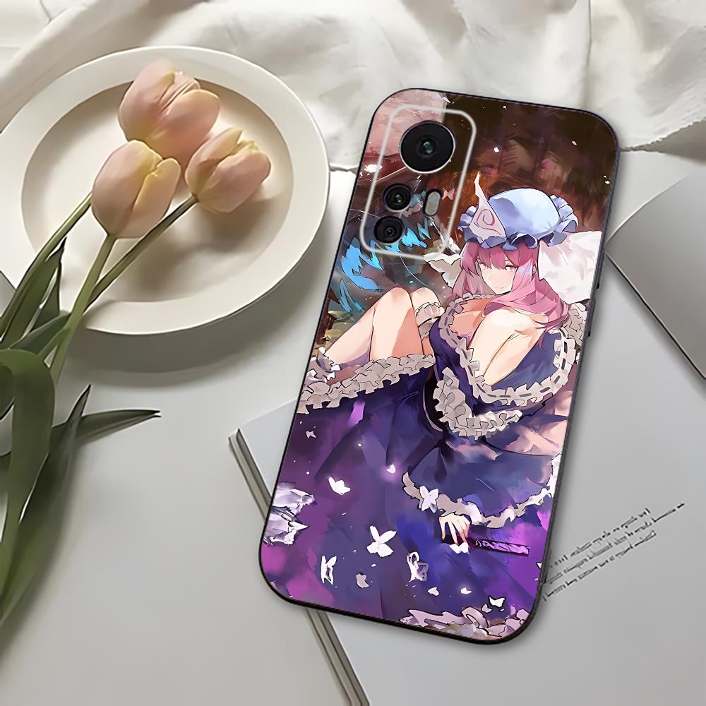 Game T-Touhou P-Project Phone Case For Xiaomi 11 Redmi Note 11 5G 8T 9A 9 10T Note8Pro Note9 12SUltra Black Case