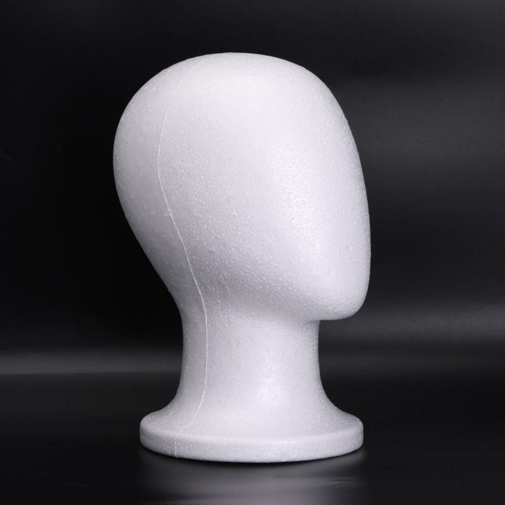 New Stable Foam Mannequin Head Lightweight White Manikin Head Wig Display Stand 3