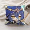 Layla Cute Genshin Impact Cushion Cover Silky Short Plush Invisible Zipper Dustproof Sofa Pillow Case For Home Decor
