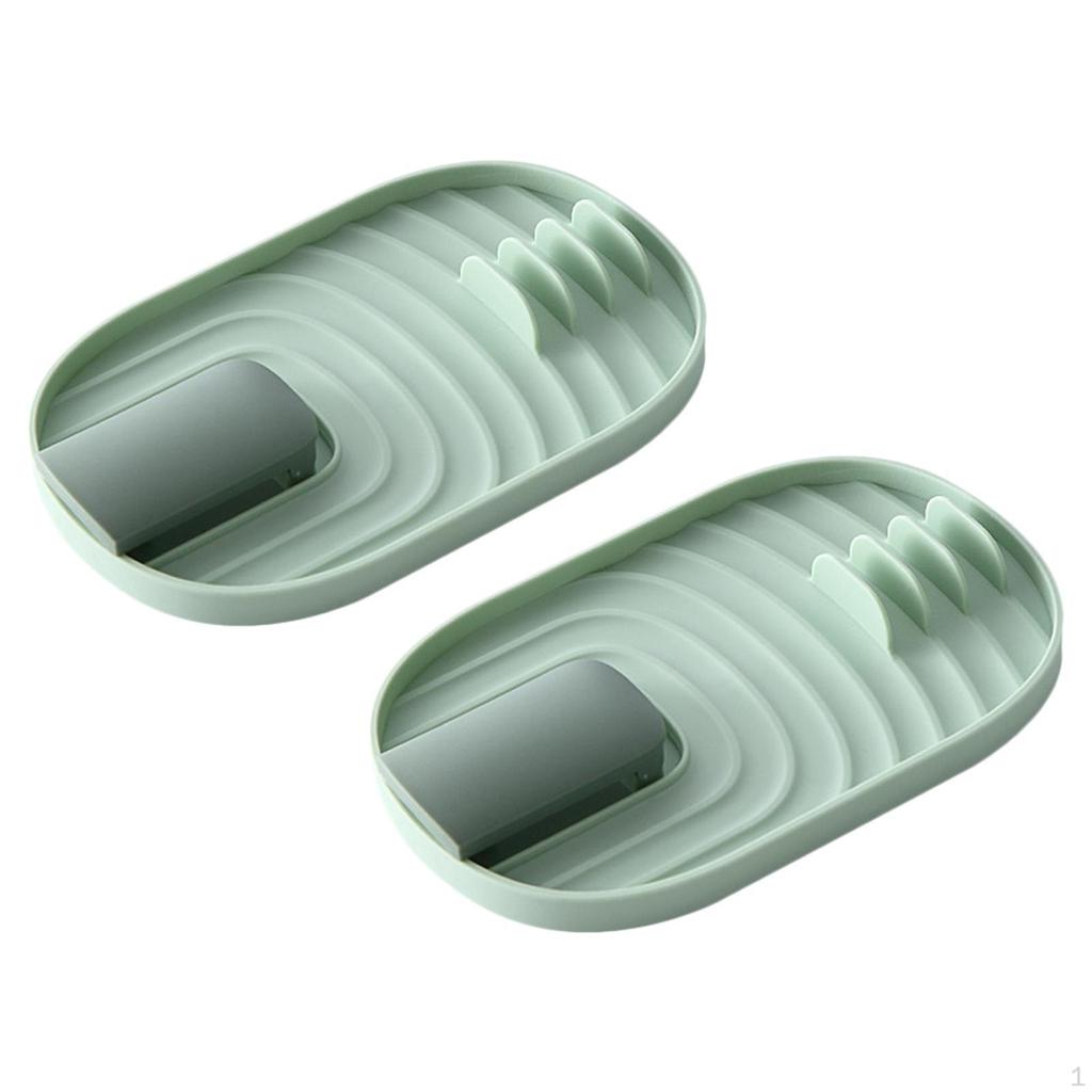 2x Cooking Utensil Holder for Stove, Spoon Rest, Pot Lid, , Multifunctional, Kitchen Counter,