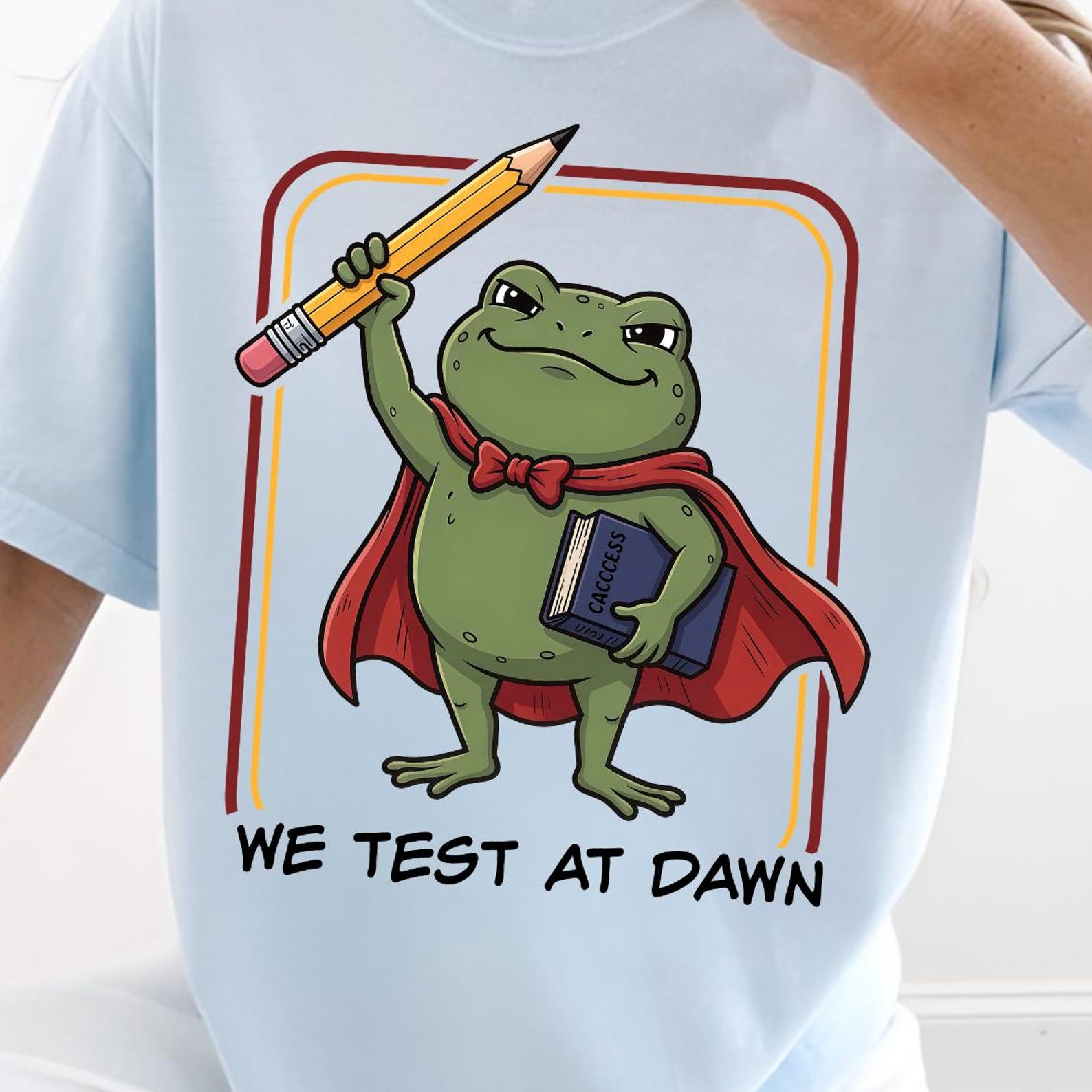 We Test At Dawn Shirt, Funny Teacher Frog Shirt, Test Day Coordinator Final Exam Shirt, Frog Teacher Test Day Shirt, State Testing Week Tee S