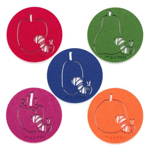 Very Hungry Caterpillar Felt Coaster Set of 5 (Fruit)