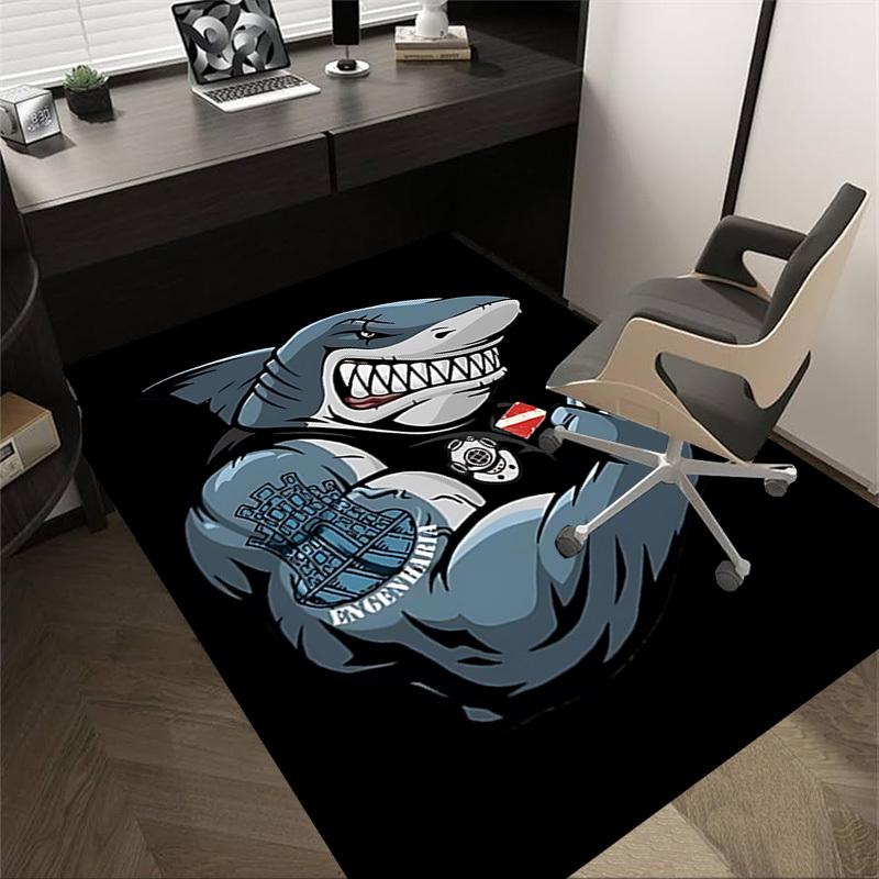 

1pc SHARK DIVER Carpet, Office Rug Outdoor Mat Home Decor Area Carpet Festival 60cm by 90cm