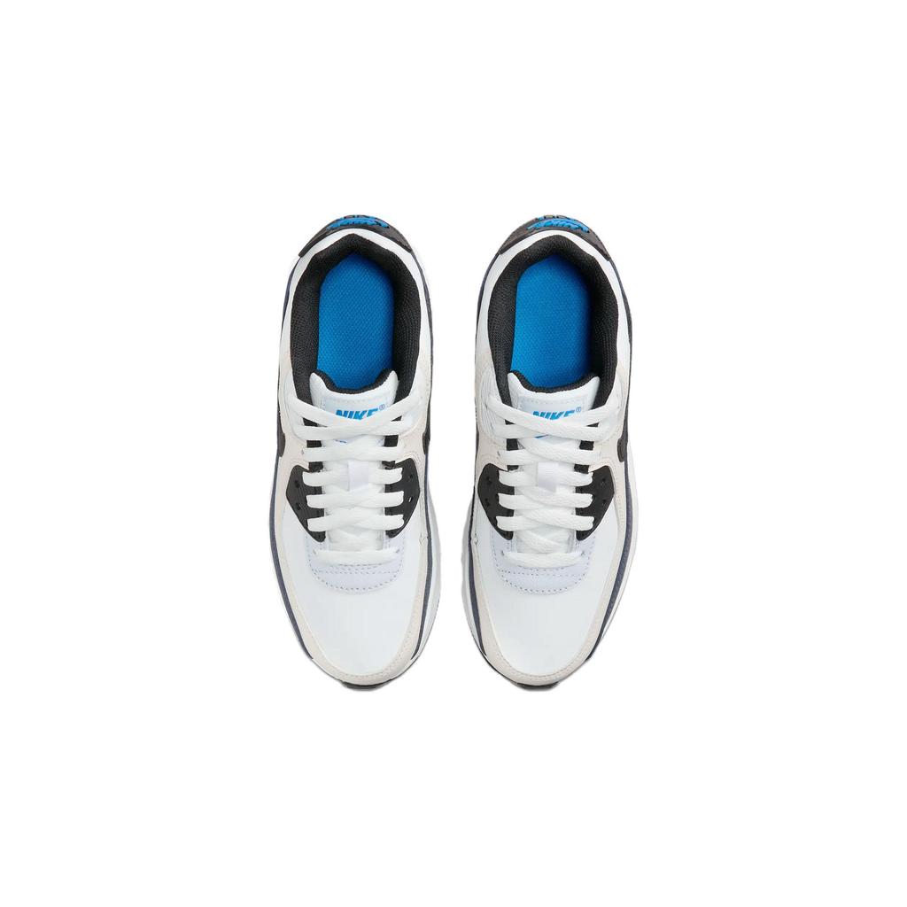 Nike Air Max 90 Leather GS Phantom Thunder Blue Kids Sneakers White Football-Grey Black CD6864-404