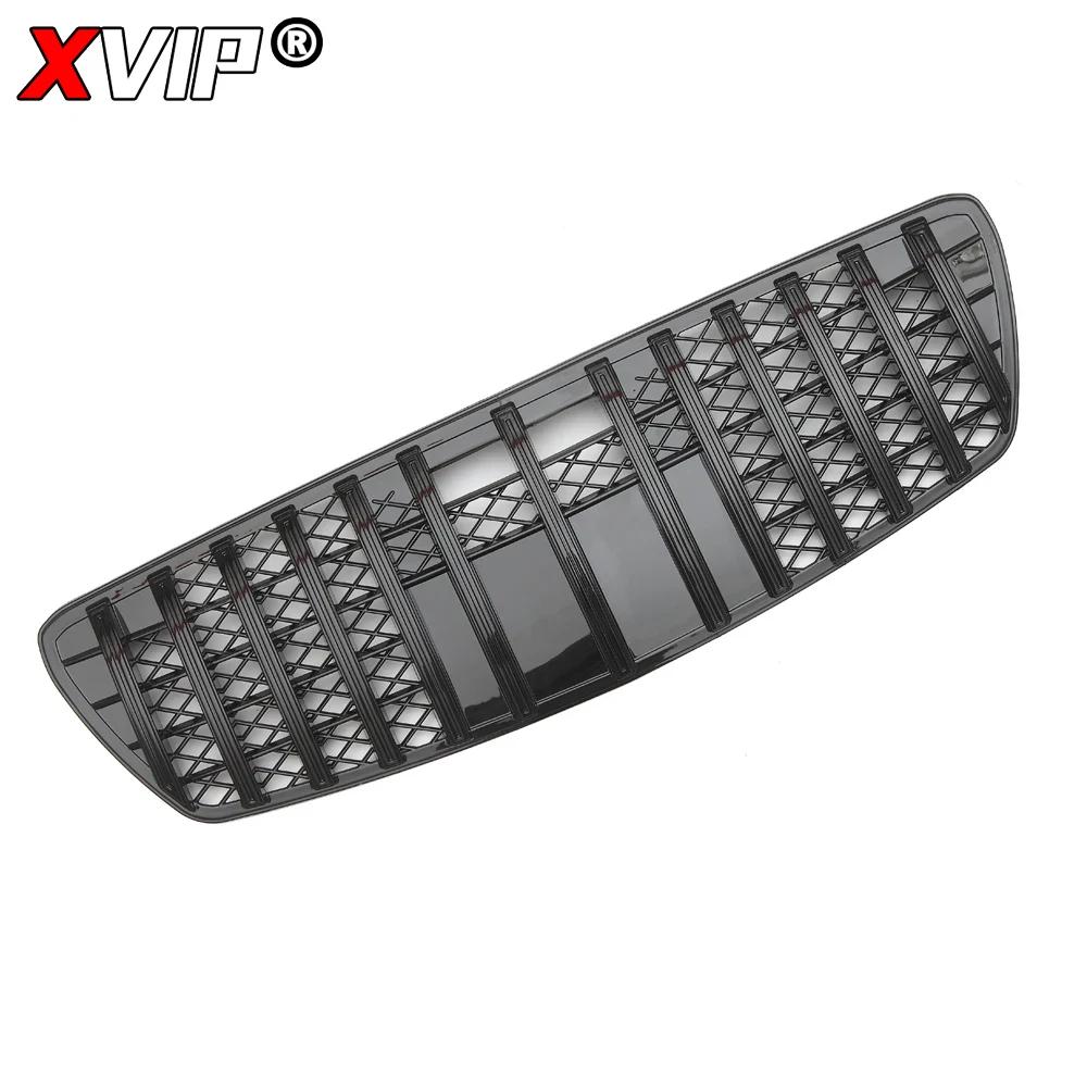 XVIP Chrome Black GTR Style Upper Grille For Mercedes Benz E-Class W211 E320 E350 E55 AMG 2003-06 Racing Grilles Car Accessories