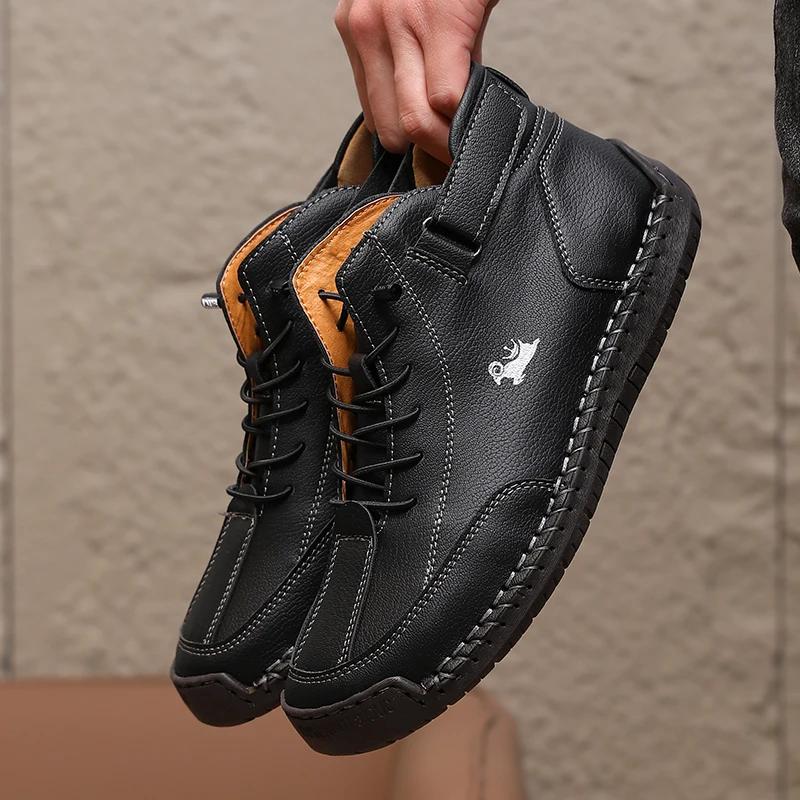 

Men s Casual Shoes Made of PU Fabric High-quality Sports Shoes, Classic Red High Top Shoes Outdoor Fashion Comfortable Running 38