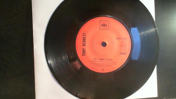 

7inch Record TONY BENNETT The Summer Knows Somewhere Along CBSS7711 CBS 1971 UK Pop Used