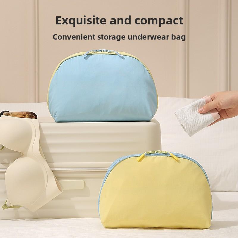 Travel Underwear Organizer Bag With Waterproof Multicompartment Design For Lingerie And Clothing Storage