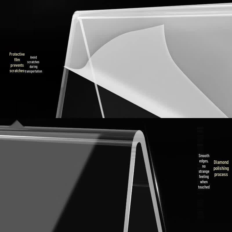 Acrylic Triangular Double-Sided Table Signs