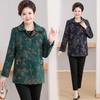 Grandma's Chic Lapel Jacket: Stylish Loose-Fit Outerwear for Middle-Aged & Elderly Women
