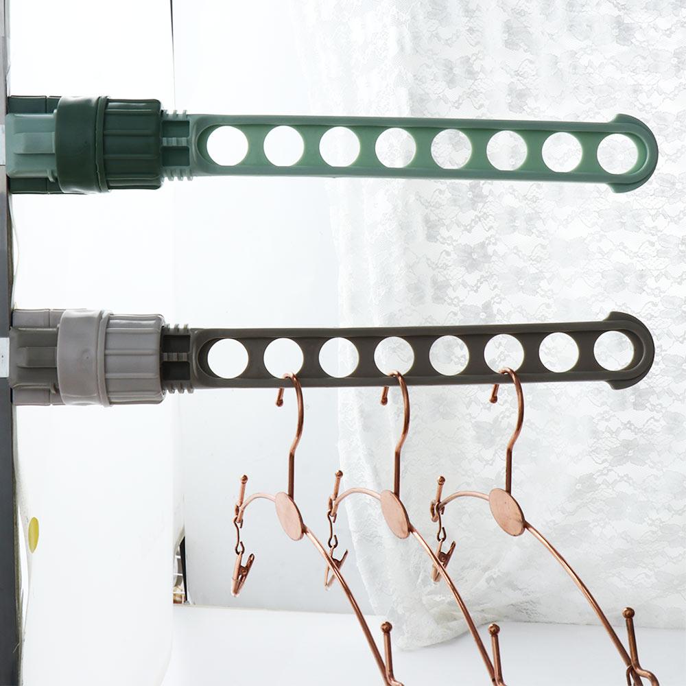 

Plastic For Indoor/Outdoor 8-holes Sturdy Drying Rack Clothes Rail Window Frame Hanger Clothes Rack