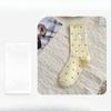 Female Spring and Summer Point Wooden Ear Edge Comfortable Month Son Tube Pile Socks