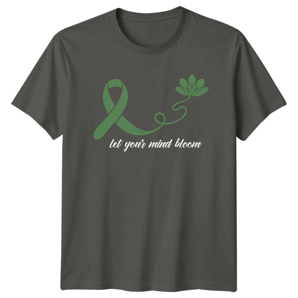 Let Your Mind Bloom Unisexs TShirt Mindfulness Unisextal Health Gift For Her S