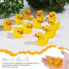 50/100 Pcs Luminous Mini Duck Tiny Resin Duck Little Duck Figurines Bulk For Dollhouse Ornament Micro Garden Diy Crafts Decor
