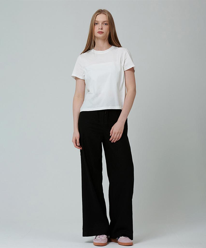 PINBLACK Essential Round Short Sleeve T-Shirt White