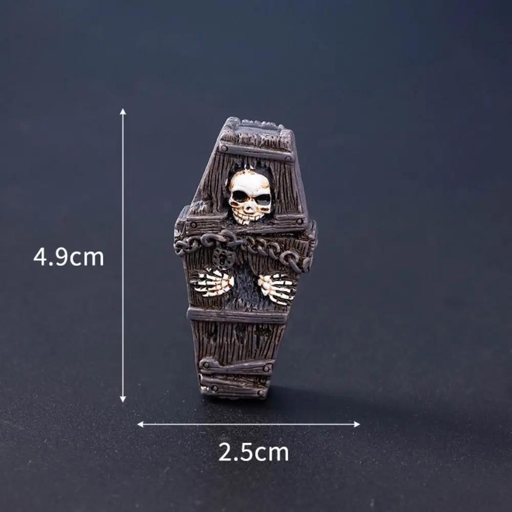 Multiple Styles Cartoon Halloween Small Ornaments DIY Mini Tombston Ornaments Resin Craft Resin Festival Ornaments Desktop