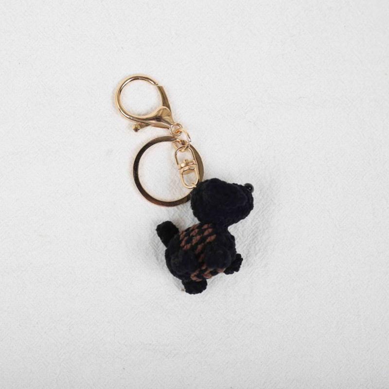 Mini Animal Doll Series Crochet Keychain Knitted Small Rabbit Doll Keyrings Mini Puppy Cute Keychain Custom Accessory