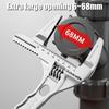 Adjustable Wrench Multi Functional Dual Use/Four Use Large Open End Wrench Household Open Bathroom Pipe Adjustable Wrench